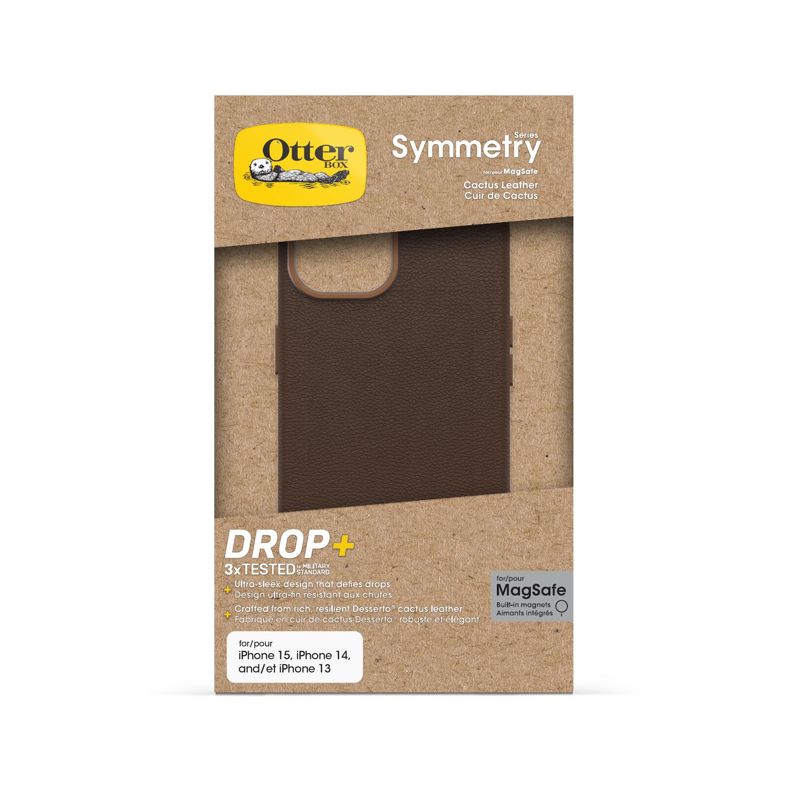 OtterBox Symmetry Cactus Leather Apple iPhone 15 Rich Adobe - brown
