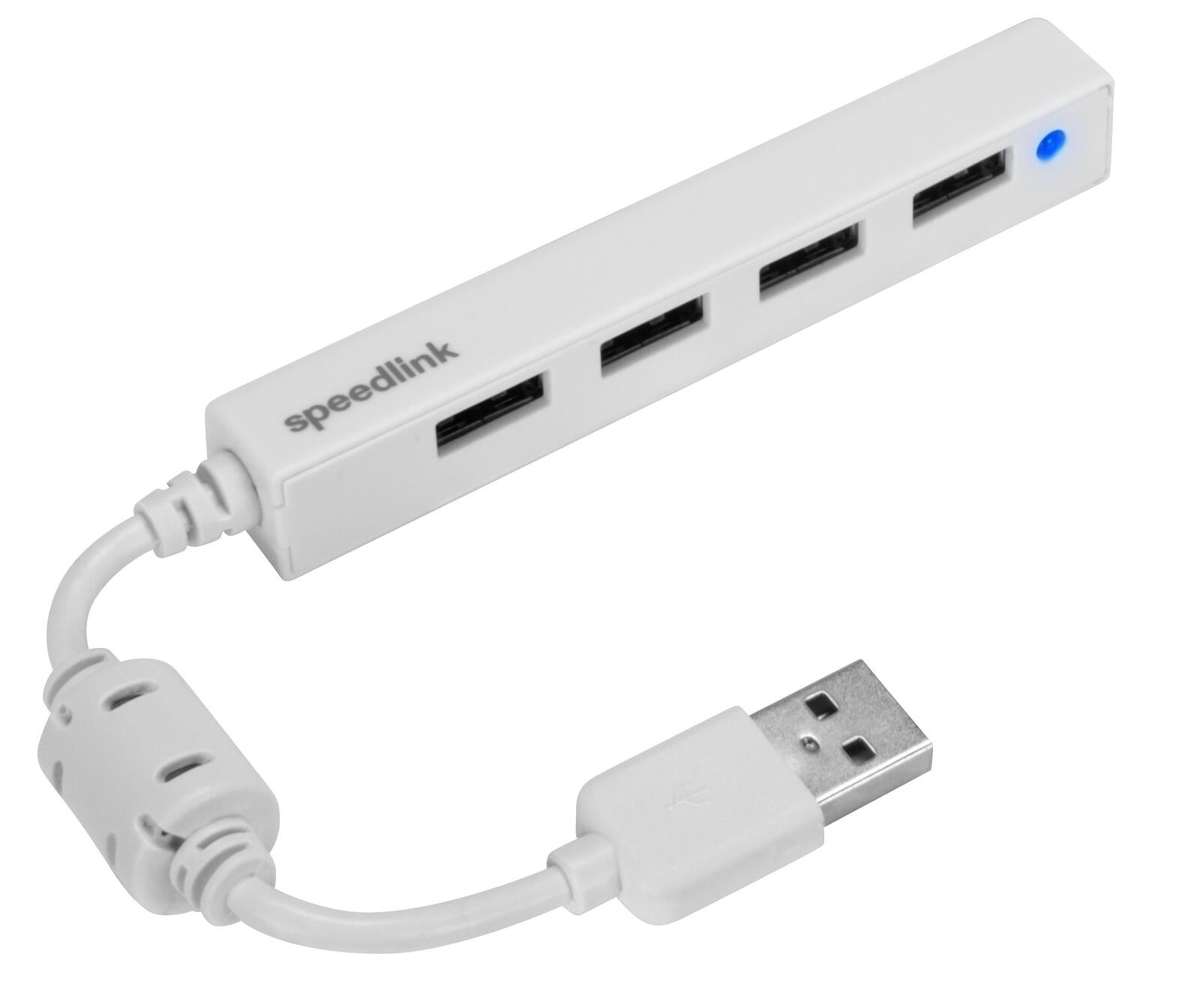 Speedlink SNAPPY SLIM USB Hub 4-Port, weiß