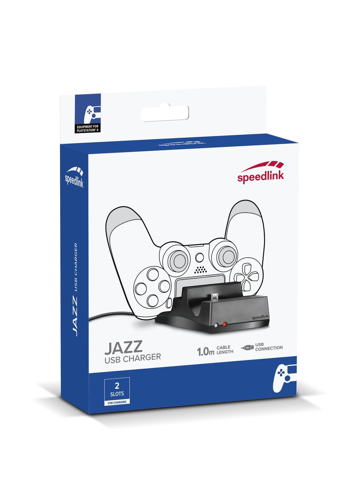 Speedlink JAZZ USB Ladeständer für PS4, schwarz