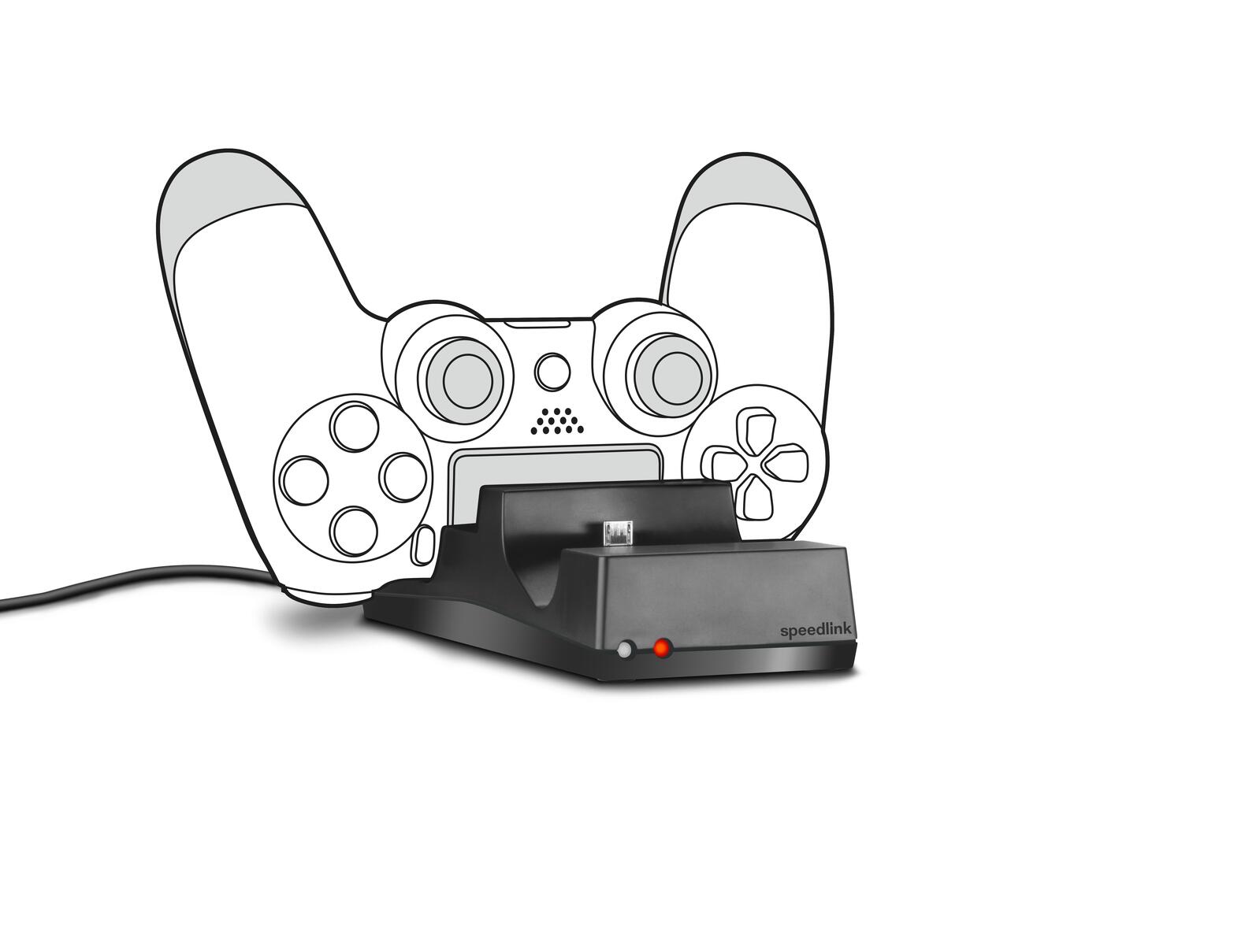 Speedlink JAZZ USB Ladeständer für PS4, schwarz
