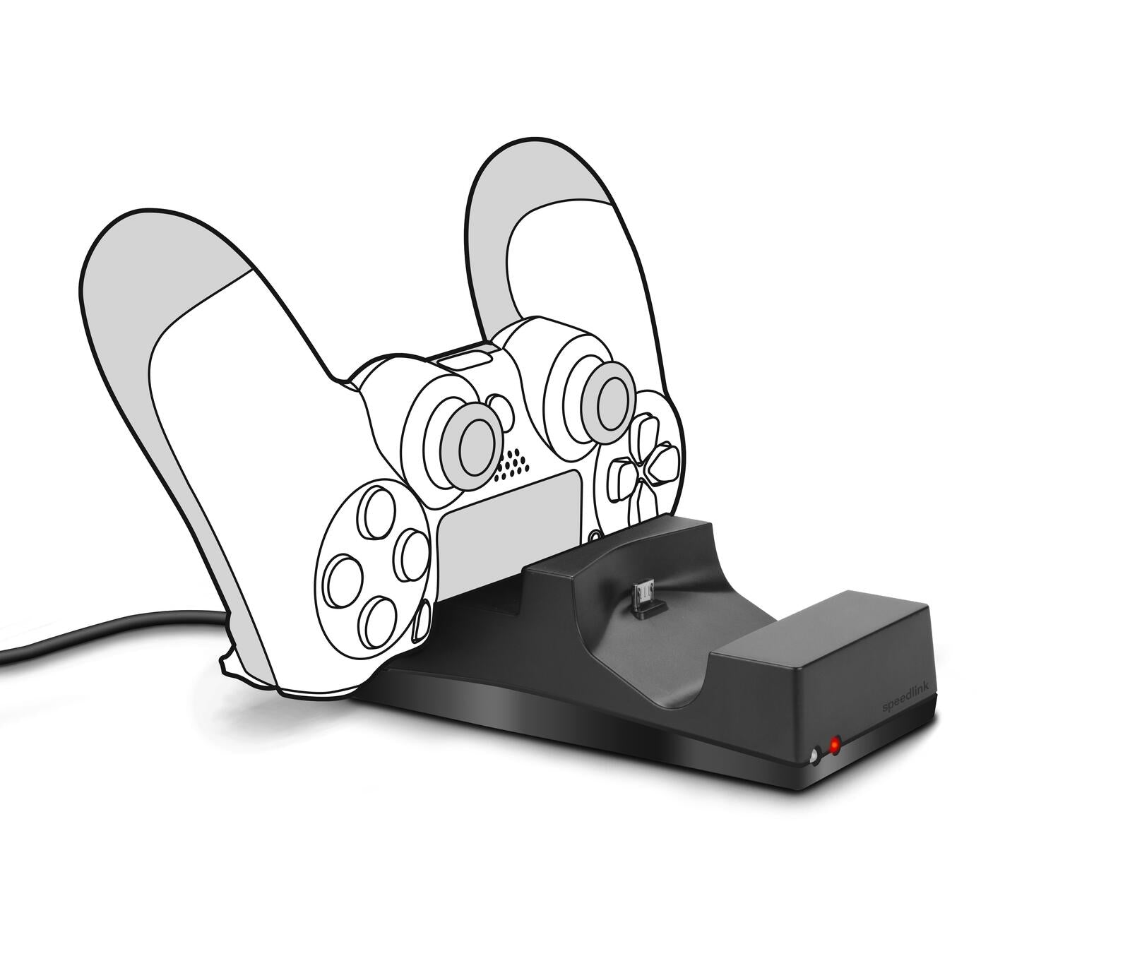 Speedlink JAZZ USB Ladeständer für PS4, schwarz