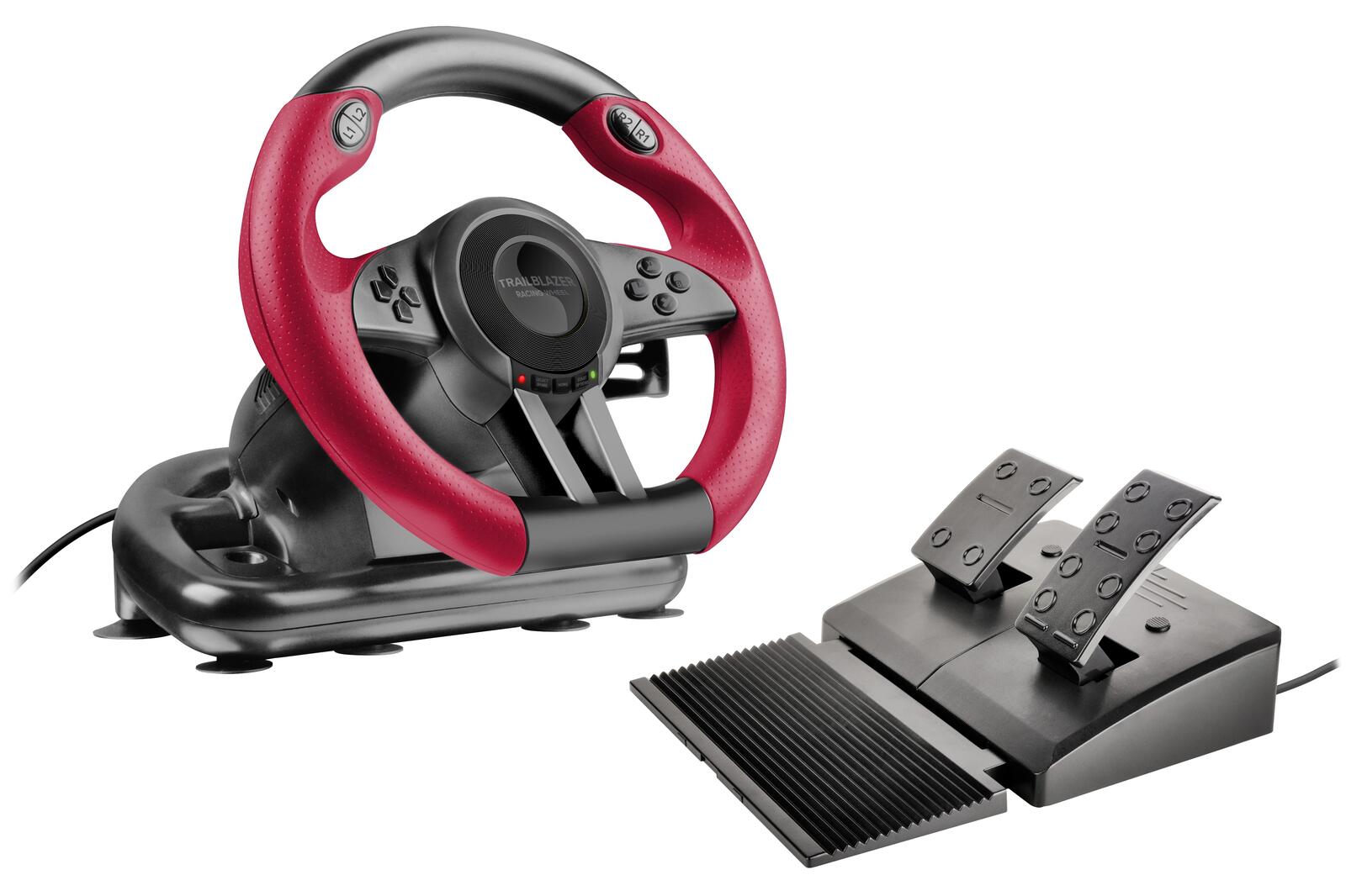 Speedlink TRAILBLAZER Racing Wheel, Lenkrad- und Pedale-Set, schwarz