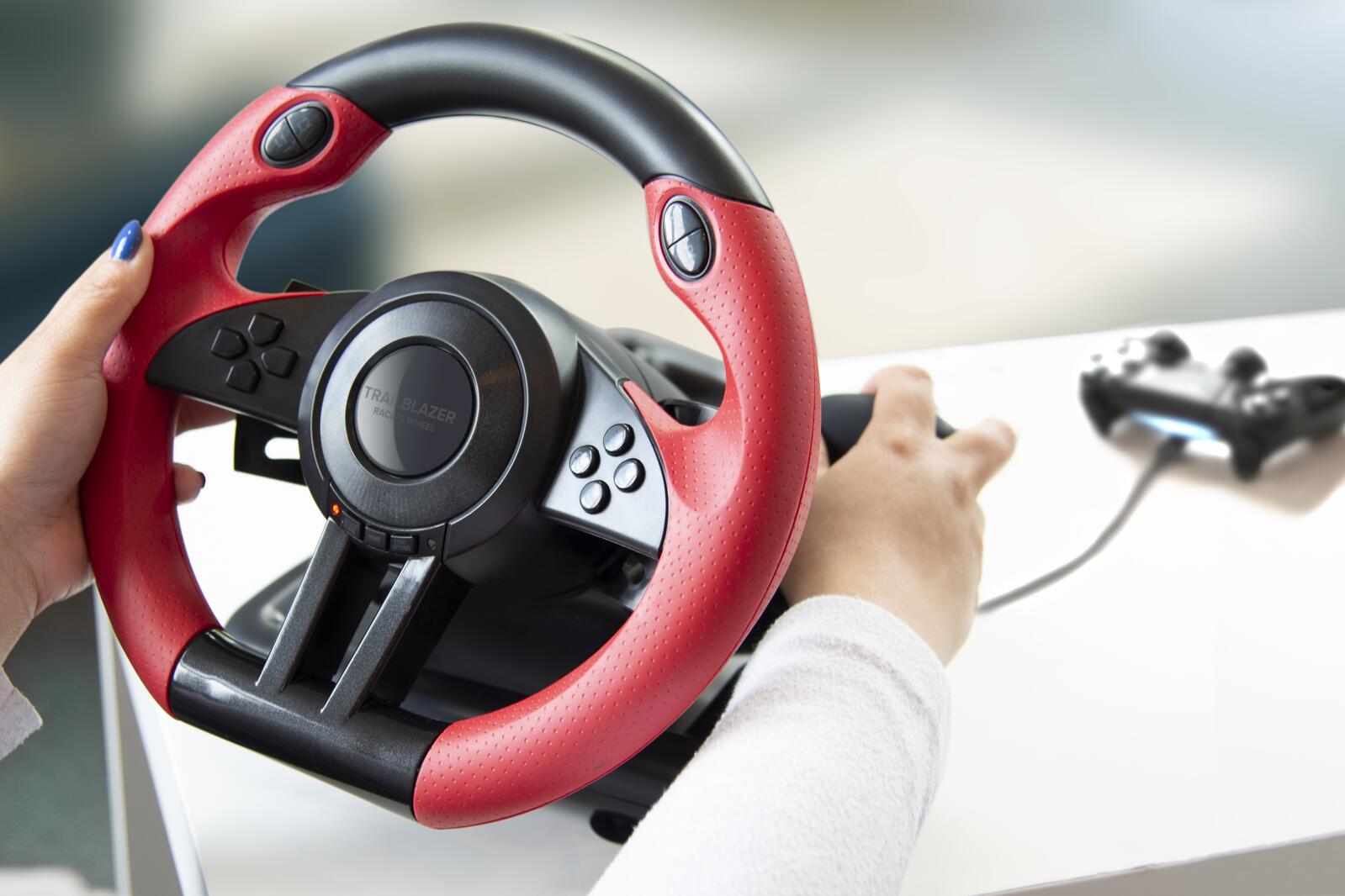 Speedlink TRAILBLAZER Racing Wheel, Lenkrad- und Pedale-Set, schwarz