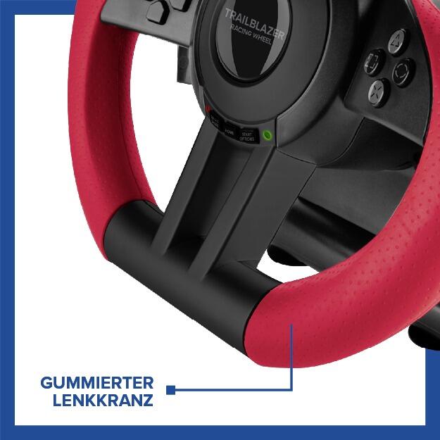 Speedlink TRAILBLAZER Racing Wheel, Lenkrad- und Pedale-Set, schwarz
