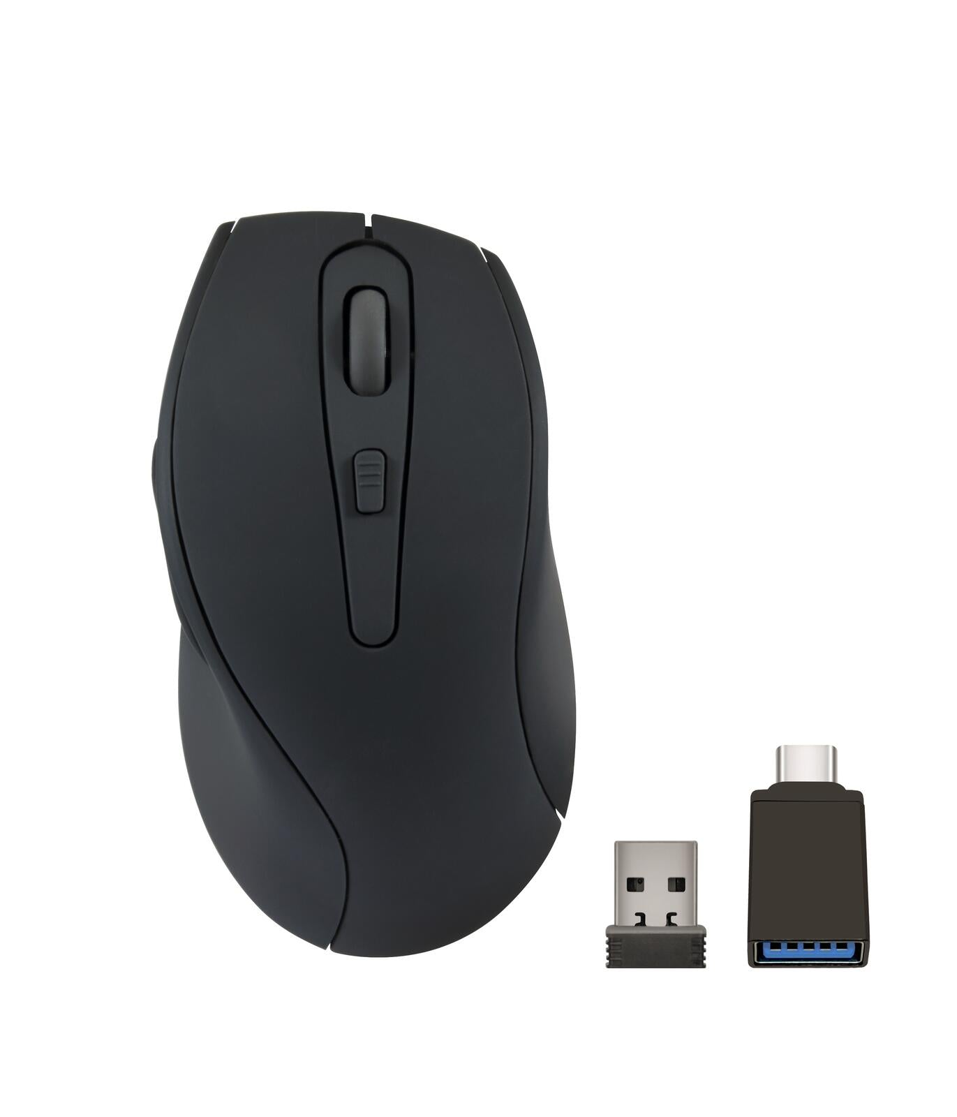 Speedlink AXON Silent & Antibacterial Rechargeable Wireless Maus, USB-A/-C, schwarz