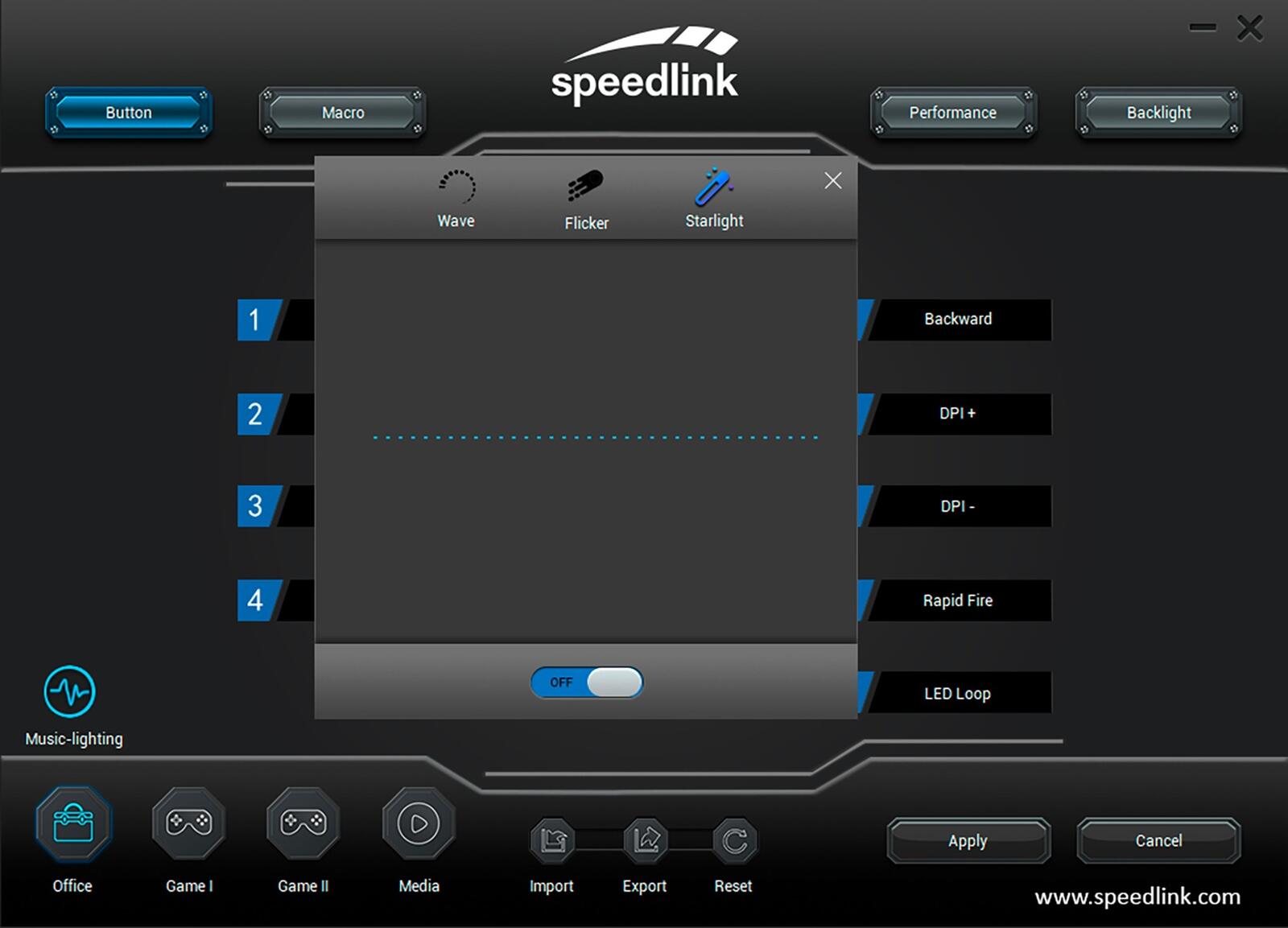 Speedlink DECUS NX RGB Gaming Maus, schwarz