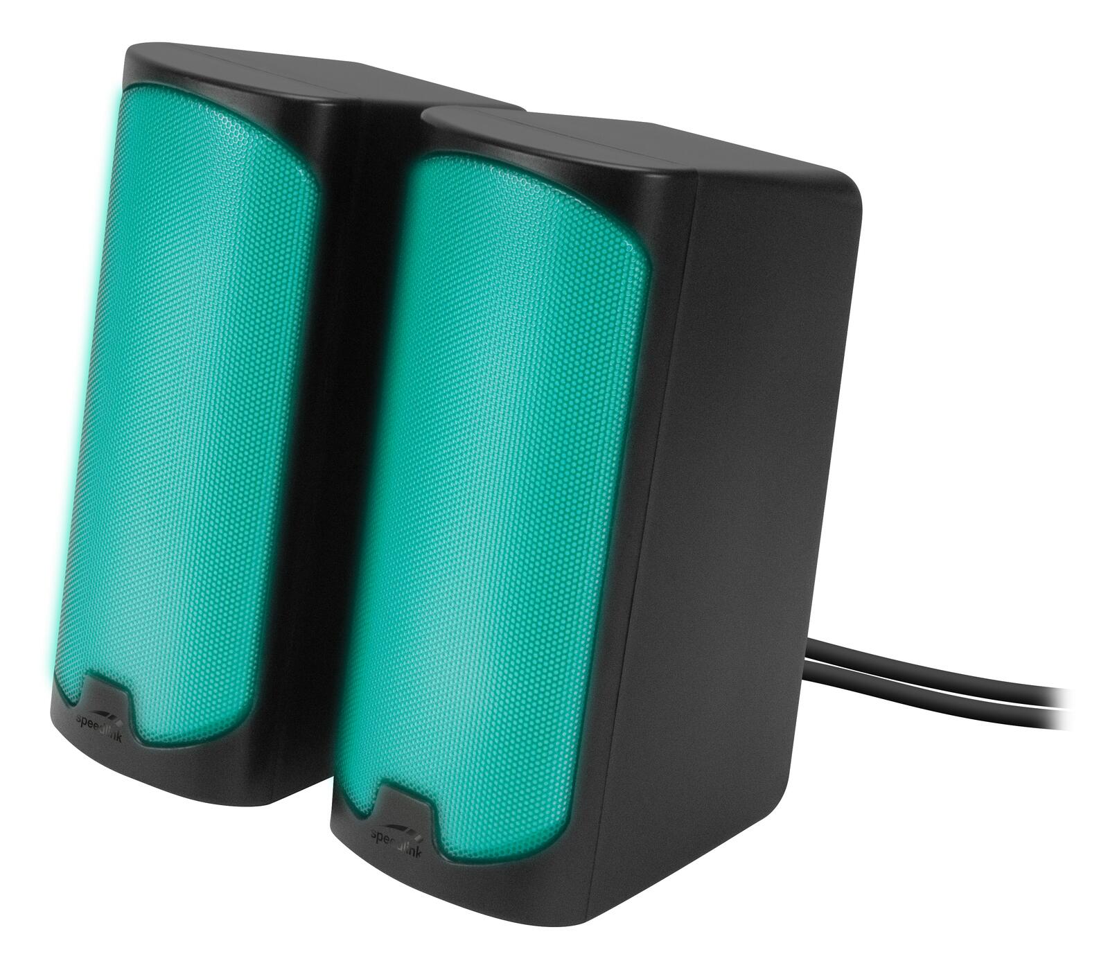 Speedlink TONOS RGB Gaming Stereo Lautsprecher, schwarz