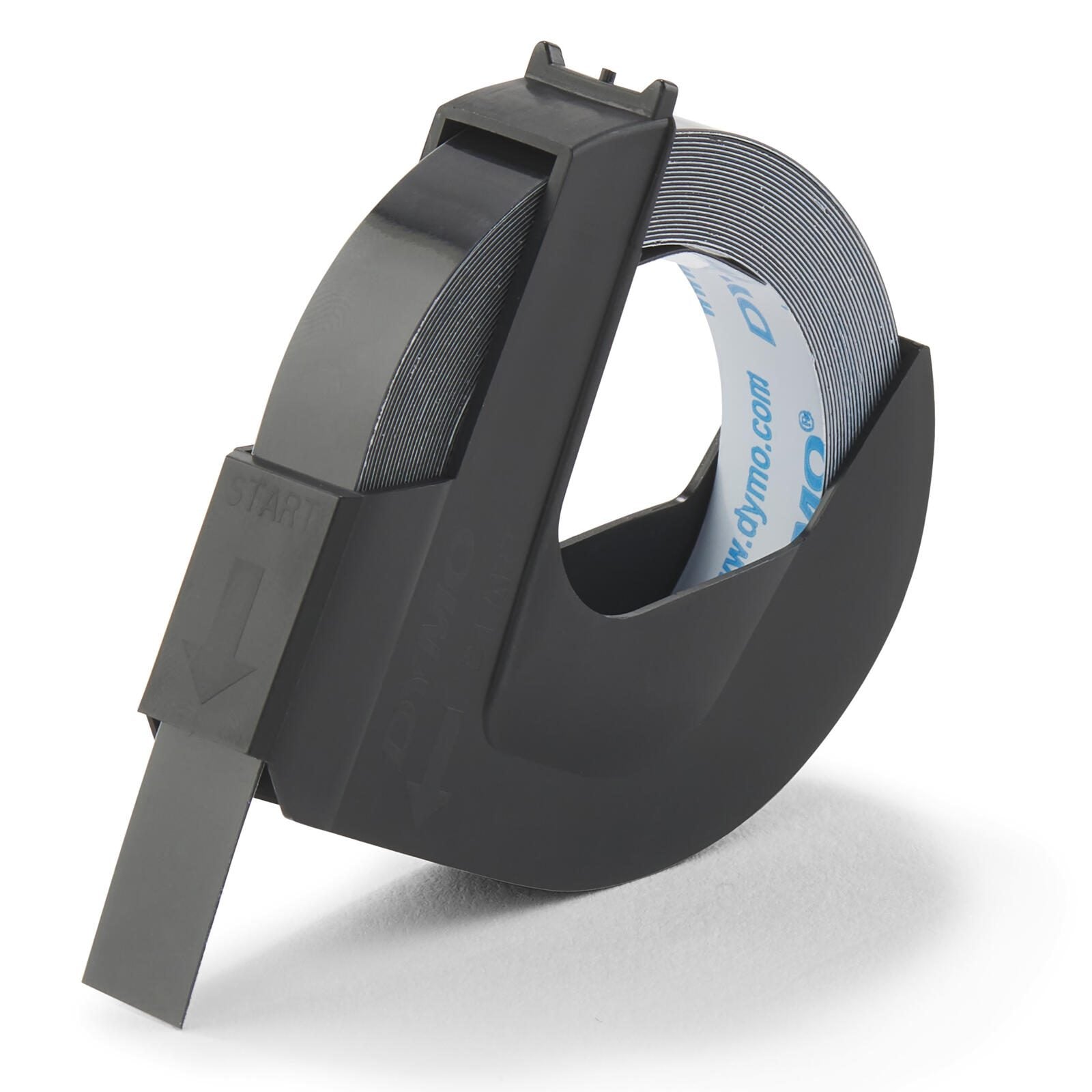 DYMO® Original Prägeband für OMEGA und JUNIOR, Plastik - glänzend schwarz