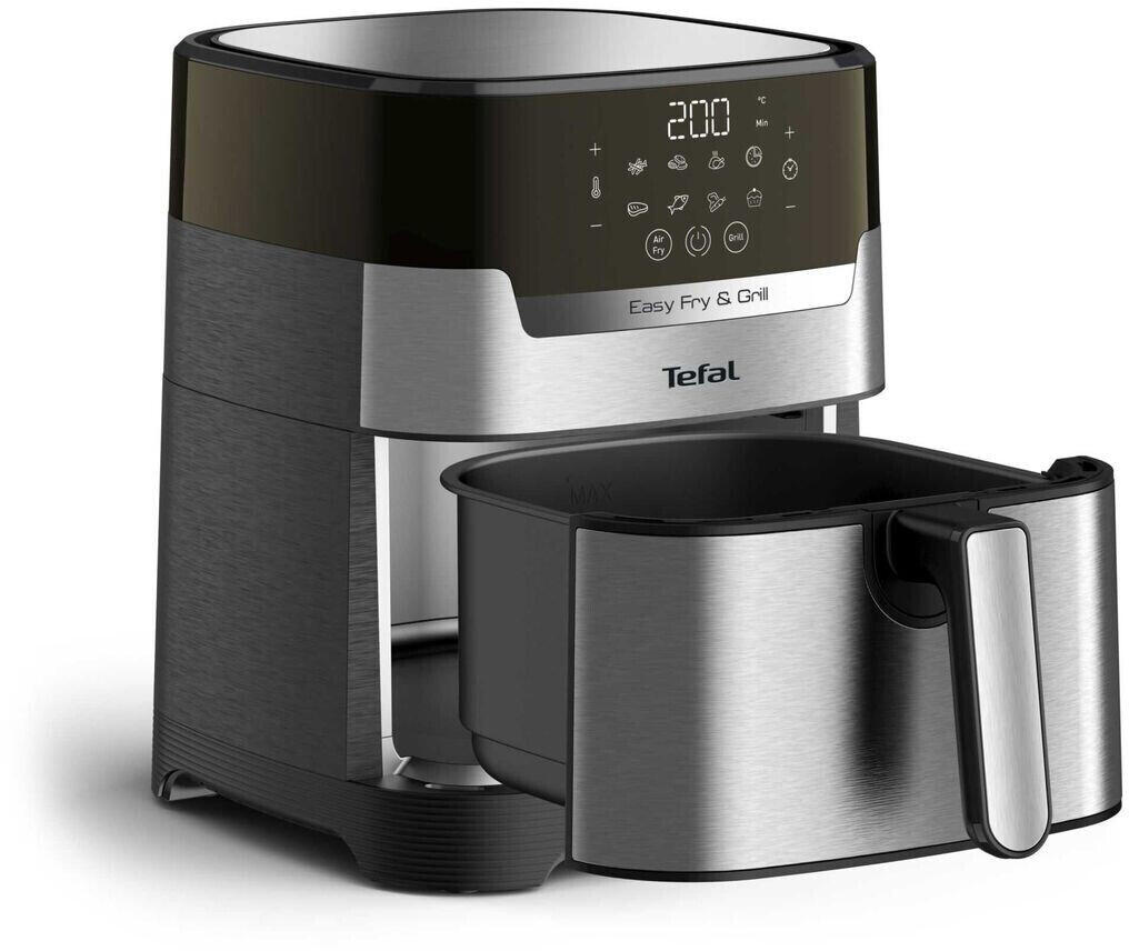 Tefal Easy Fry & Grill XL Deluxe Heißluftfritteuse, 4,2L, schwarz/silber