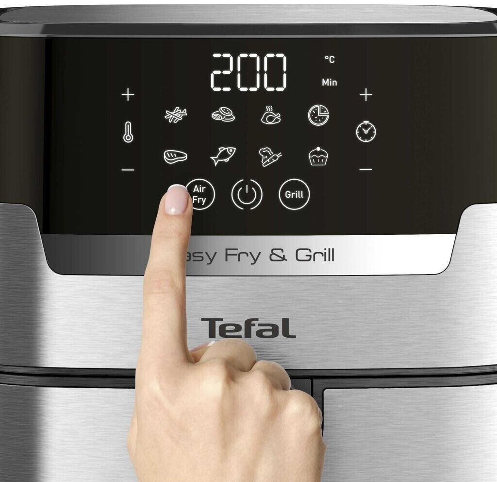 Tefal Easy Fry & Grill XL Deluxe Heißluftfritteuse, 4,2L, schwarz/silber