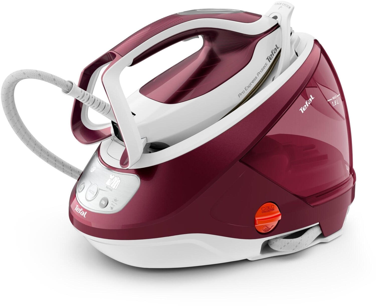 Tefal Pro Express Protect Dampfbügeleisen, weiß/rot