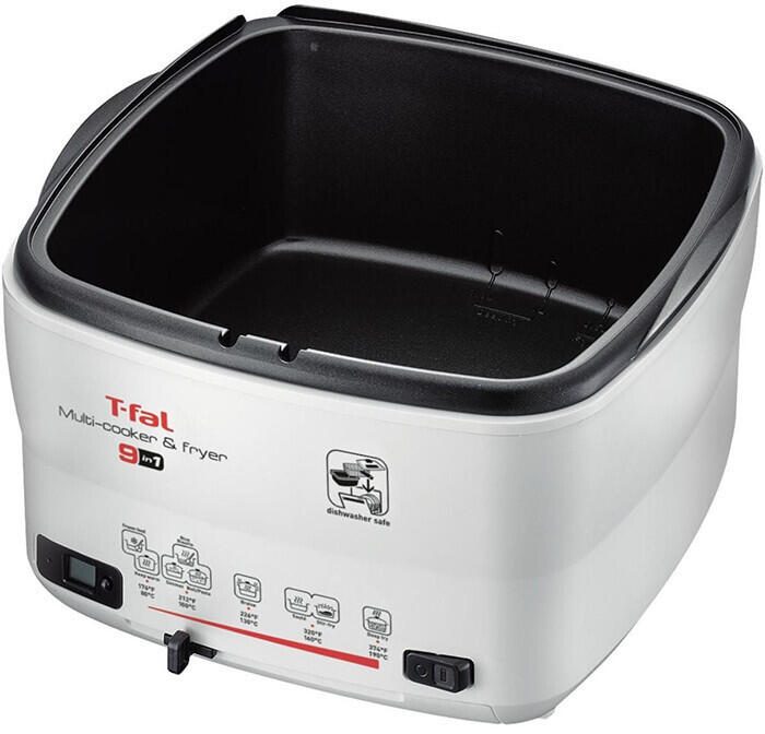 Tefal 9-in-1 Multifunktions-Fritteuse Versalio Deluxe 2L, weiß/schwarz