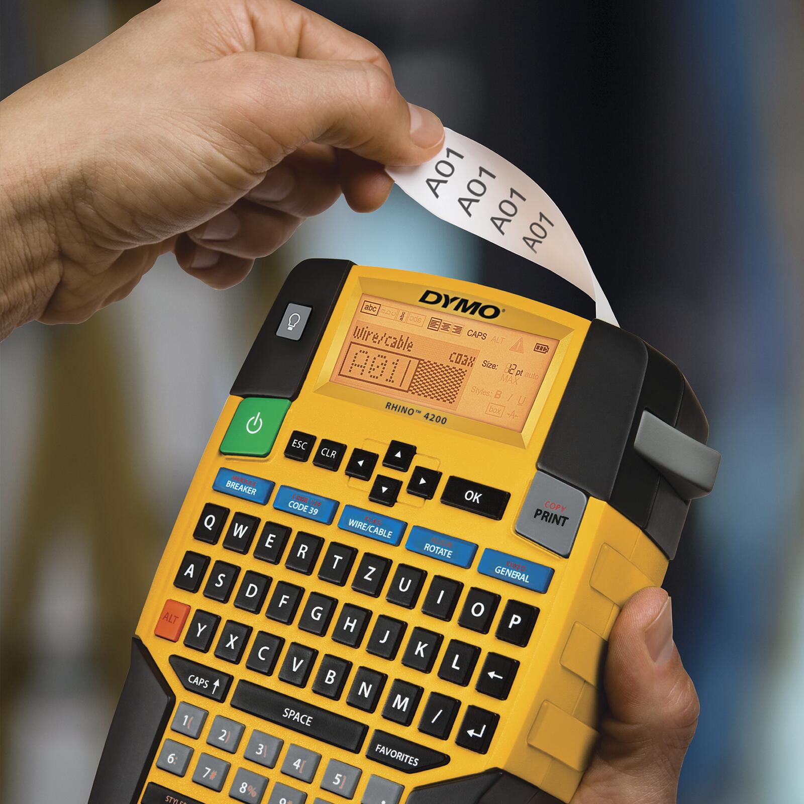 DYMO® Rhino 4200 - Industrielles Beschriftungsgerät mit QWERTZ-Tastatur