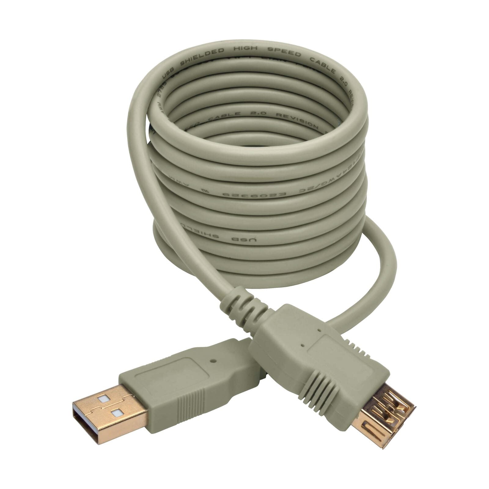 Eaton Tripp Lite Series USB 2.0 Verlängerung Kabel (M/F), Beige, 6 ft. (1.83 m)