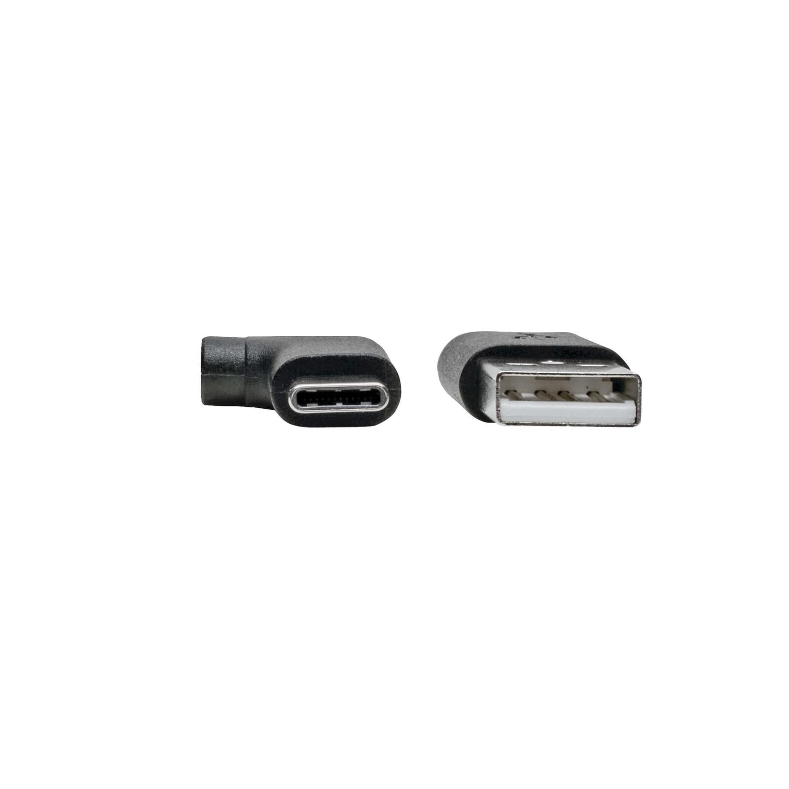 Eaton Tripp Lite Series USB-A zu USB-C Kabel, Right-Angle USB-C, USB 2.0, Thunderbolt 3 Compatible, (Stecker/Stecker), 3