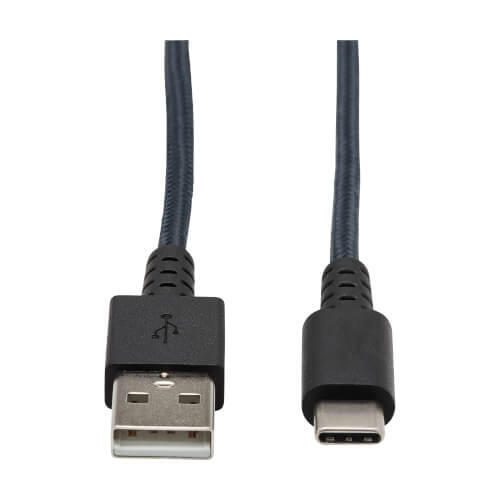 Eaton Tripp Lite Series Hochleistungsfähiges USB-A zu USB-C Kabel, USB 2.0, UHMWPE und Aramidfasern, (Stecker/Stecker),