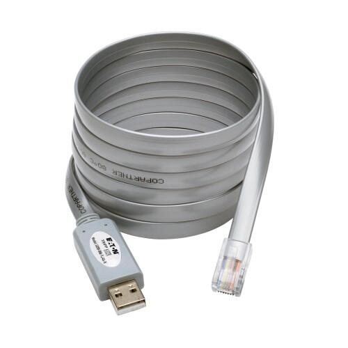 Eaton Tripp Lite Series USB-A zu RJ45 Rollover Kabel (Stecker/Stecker) - Cisco Compatible, 250 Kbps, 6 ft. (1.83 m), Gra