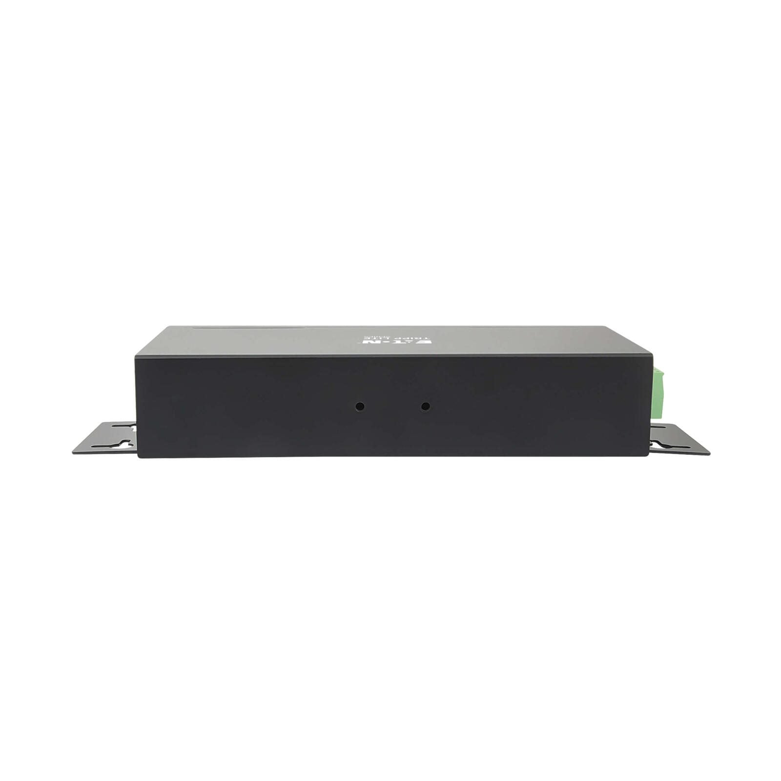 Eaton Tripp Lite Series 4-Port Industrial-Grade USB 2.0 Hub - 15 kV ESD Immunity, Metal Housing, Wall/DIN Mountable