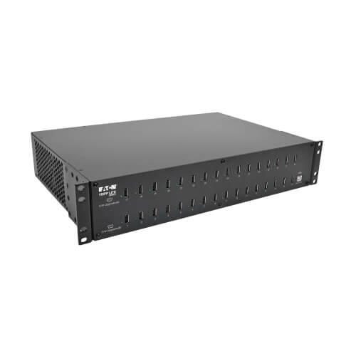 Eaton Tripp Lite Series 32-Port USB Ladestation mit Synchronisierungsfunktion, 230 V, 5 V 80 A (400 W) USB-Ladegerät-Aus