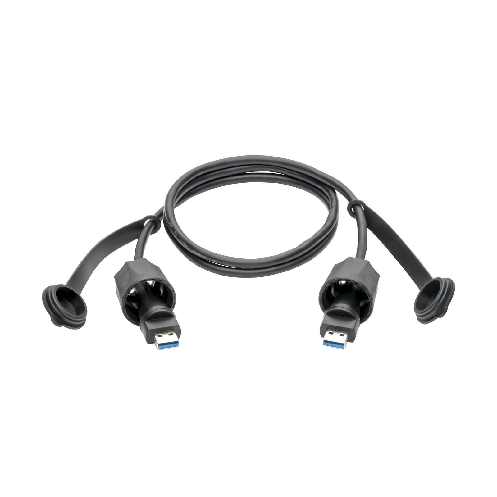 Eaton Tripp Lite Series USB-A Male zu USB-A Male Kabel, SuperSpeed, 3.0/3.1, Industrial, 3 ft. (0.91 m) - IP68, Shielded