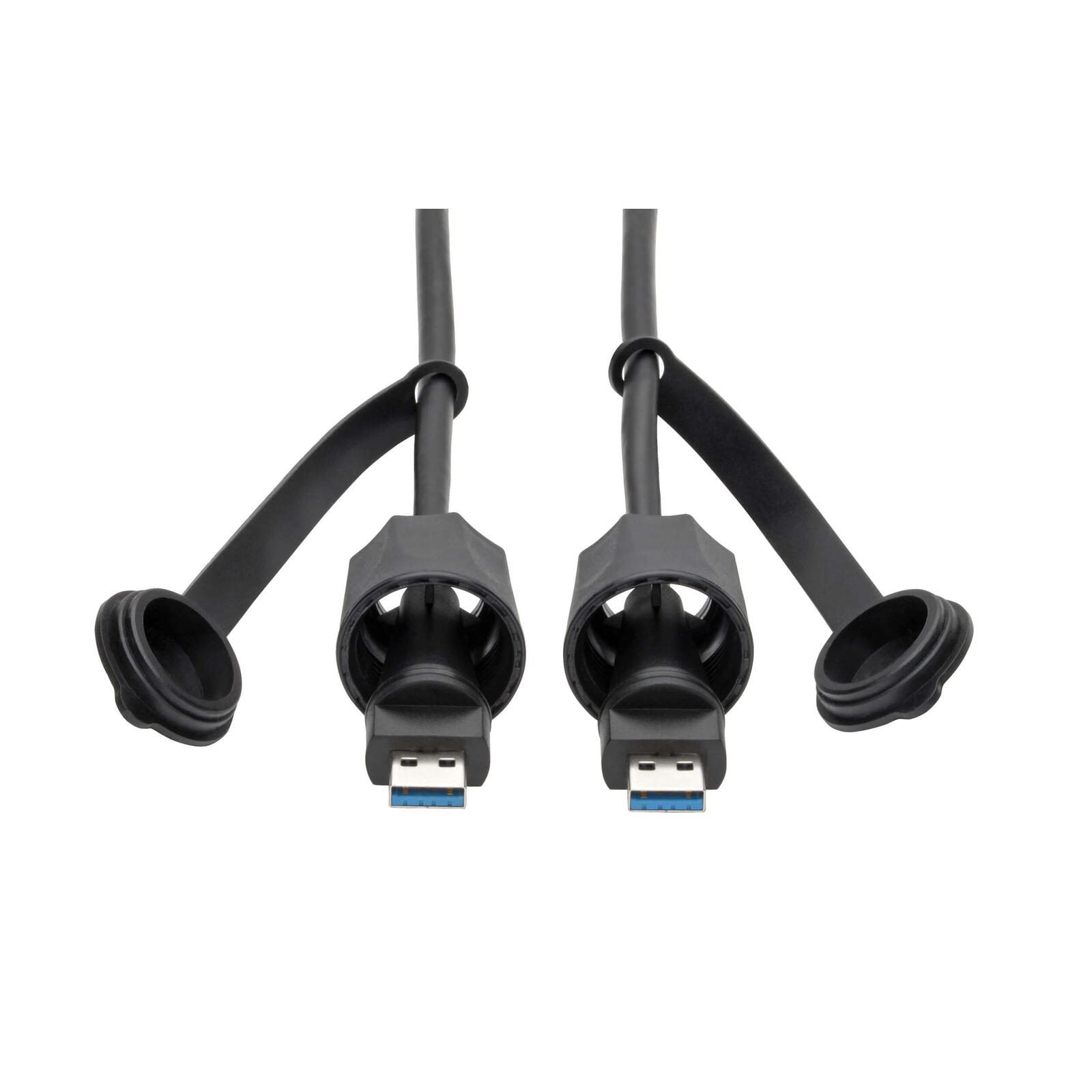 Eaton Tripp Lite Series USB-A Male zu USB-A Male Kabel, SuperSpeed, 3.0/3.1, Industrial, 6 ft. (1.83 m) - IP68, Shielded