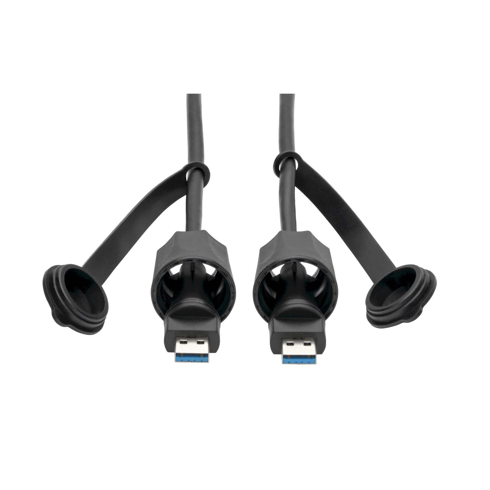 Eaton Tripp Lite Series USB-A Male zu USB-A Male Kabel, SuperSpeed, 3.0/3.1, Industrial, 10 ft. (3.05 m) - IP68, Shielde