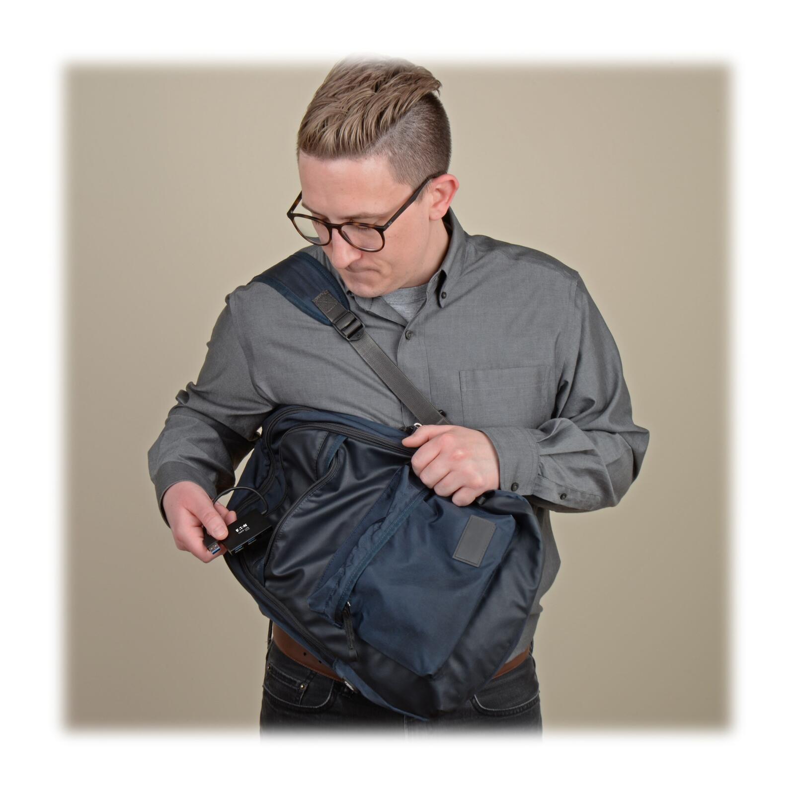 Eaton Tripp Lite Series 4-Port USB 3.0 SuperSpeed Slim Hub, 5 Gbps - 4 xUSB-A , Portable, Aluminum