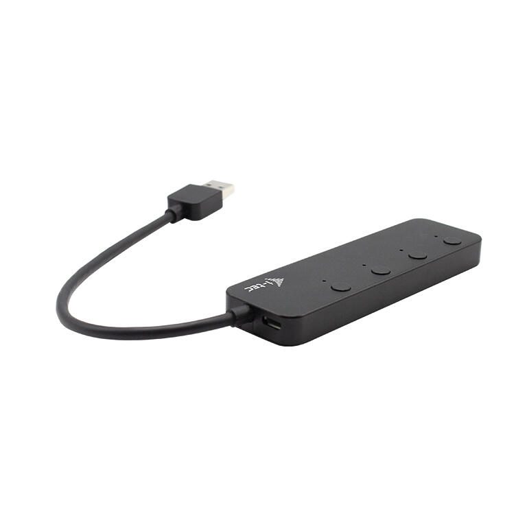 I-TEC USB 3.0 Metal Hub 4 Port mit Ein/Aus Schaltern