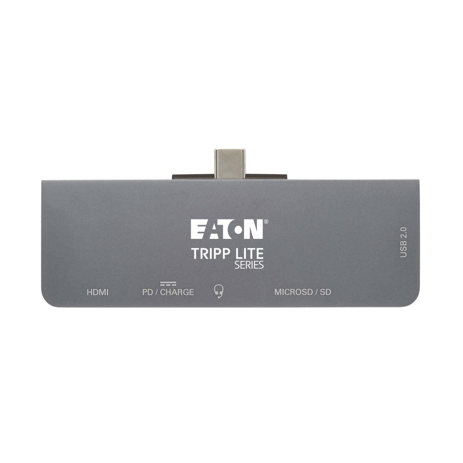 Eaton Tripp Lite Series USB-C Dock mit Removable Clip - For Lapzups and Tablets, 4K HDMI, USB-A Hub, 60W PD Charging