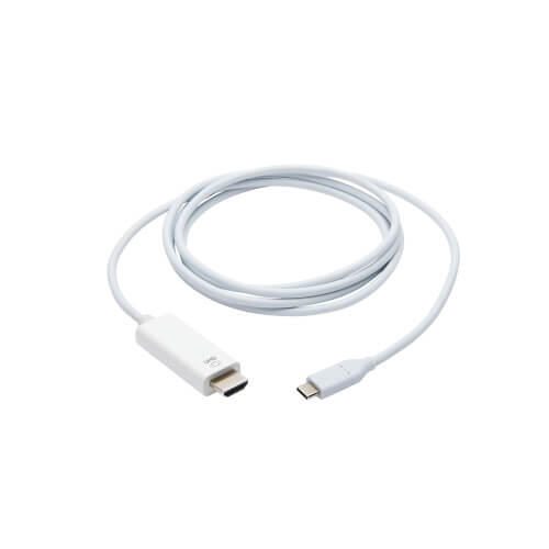 Eaton Tripp Lite Series USB-C zu HDMI Adapterkabel (Stecker/Stecker), 4K 60 Hz, 4:4:4, Thunderbolt 3 Compatible, White,
