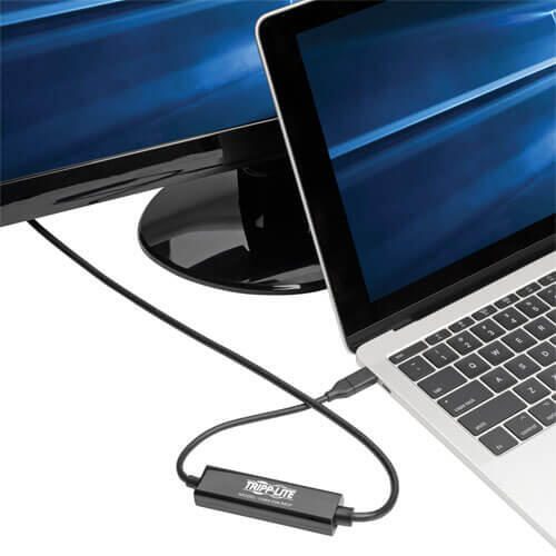 Eaton Tripp Lite Series USB-C zu Mini DisplayPort Active Adapterkabel (Stecker/Stecker), 4K 60 Hz, Schwarz, 6 ft. (1.8 m
