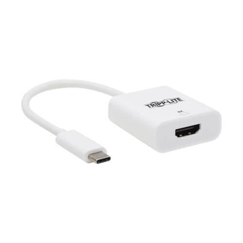 Eaton Tripp Lite Series USB-C zu HDMI Adapter (M/F) - 8K, HDR, 4:4:4, HDCP 2.3, White