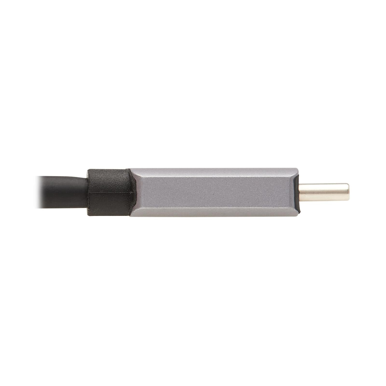 Eaton Tripp Lite Series 3-Port USB-C Hub - USB 3.2 Gen 1, 3 USB-A Ports, GbE, Thunderbolt 3, 100W PD Charging, Aluminum