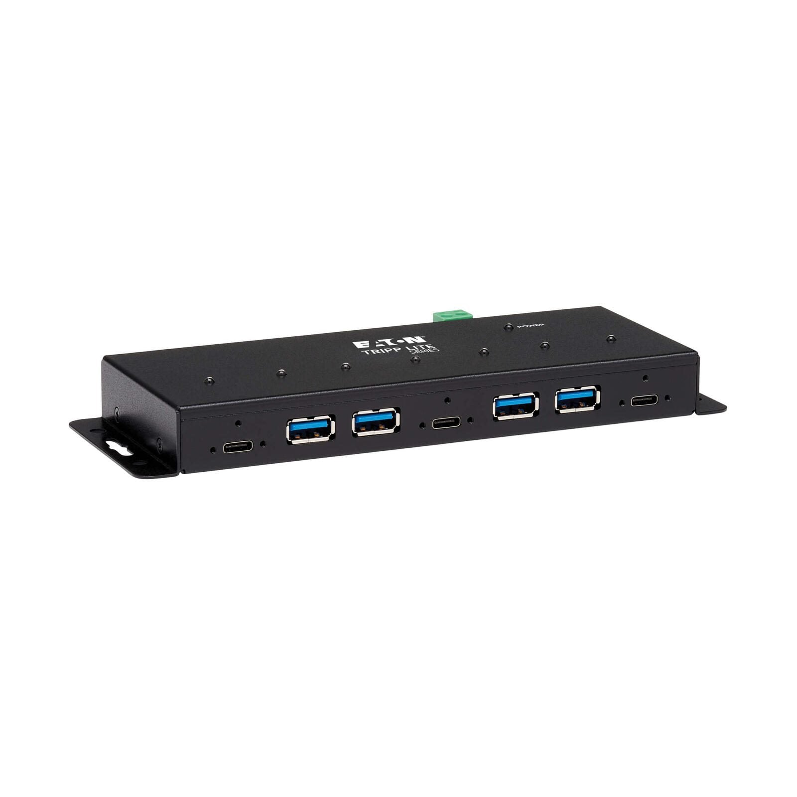 Eaton Tripp Lite Series Industrial 7-Port USB-C Hub, Gen2 (10G, 4x USB-A and 3x USB-C Ports W 15Kv ESD Immunity, 2Kv Sur