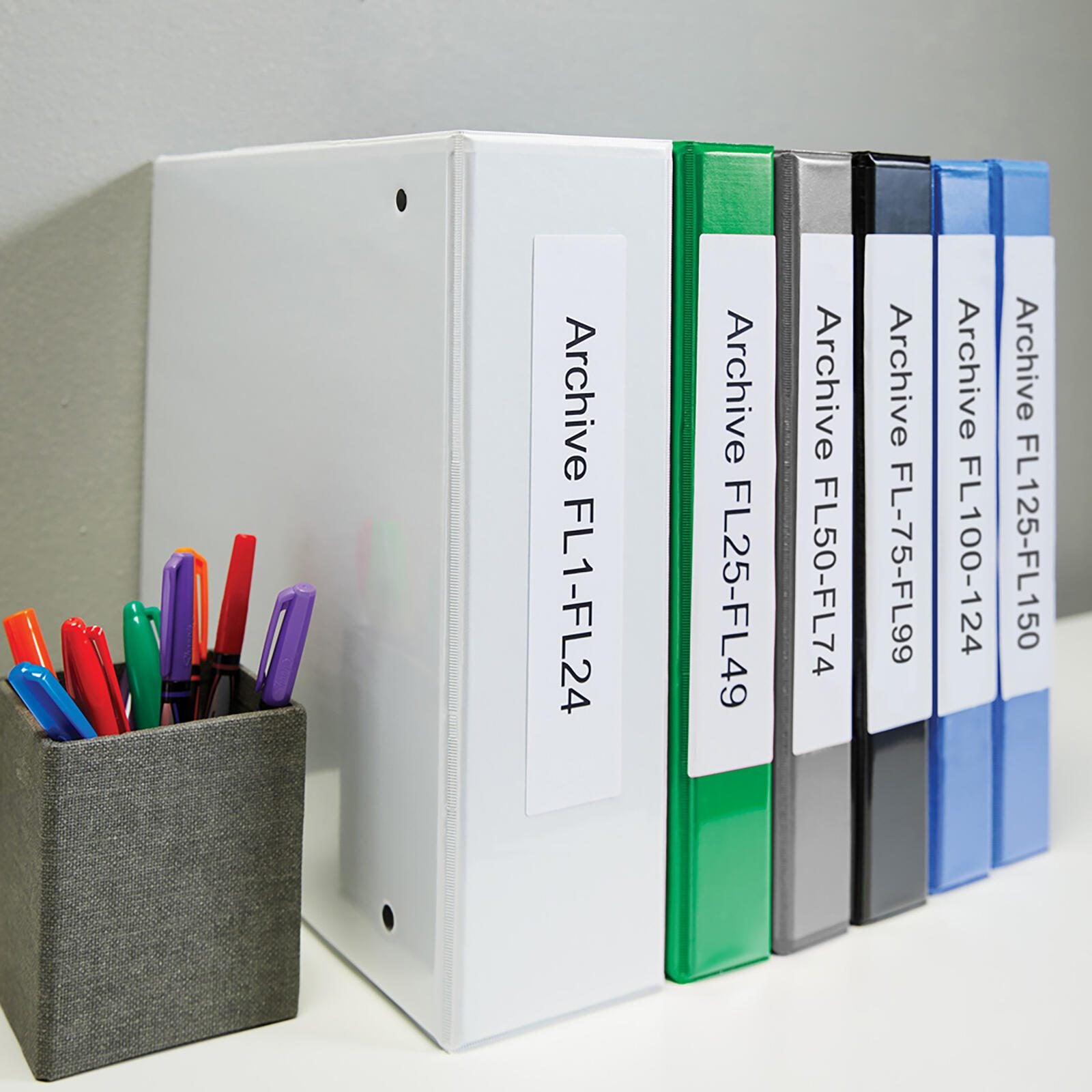 DYMO® Original Etikett für LabelWriter™, Ordner breit - weiss - permanent haftend, 1 x 110 Etiketten