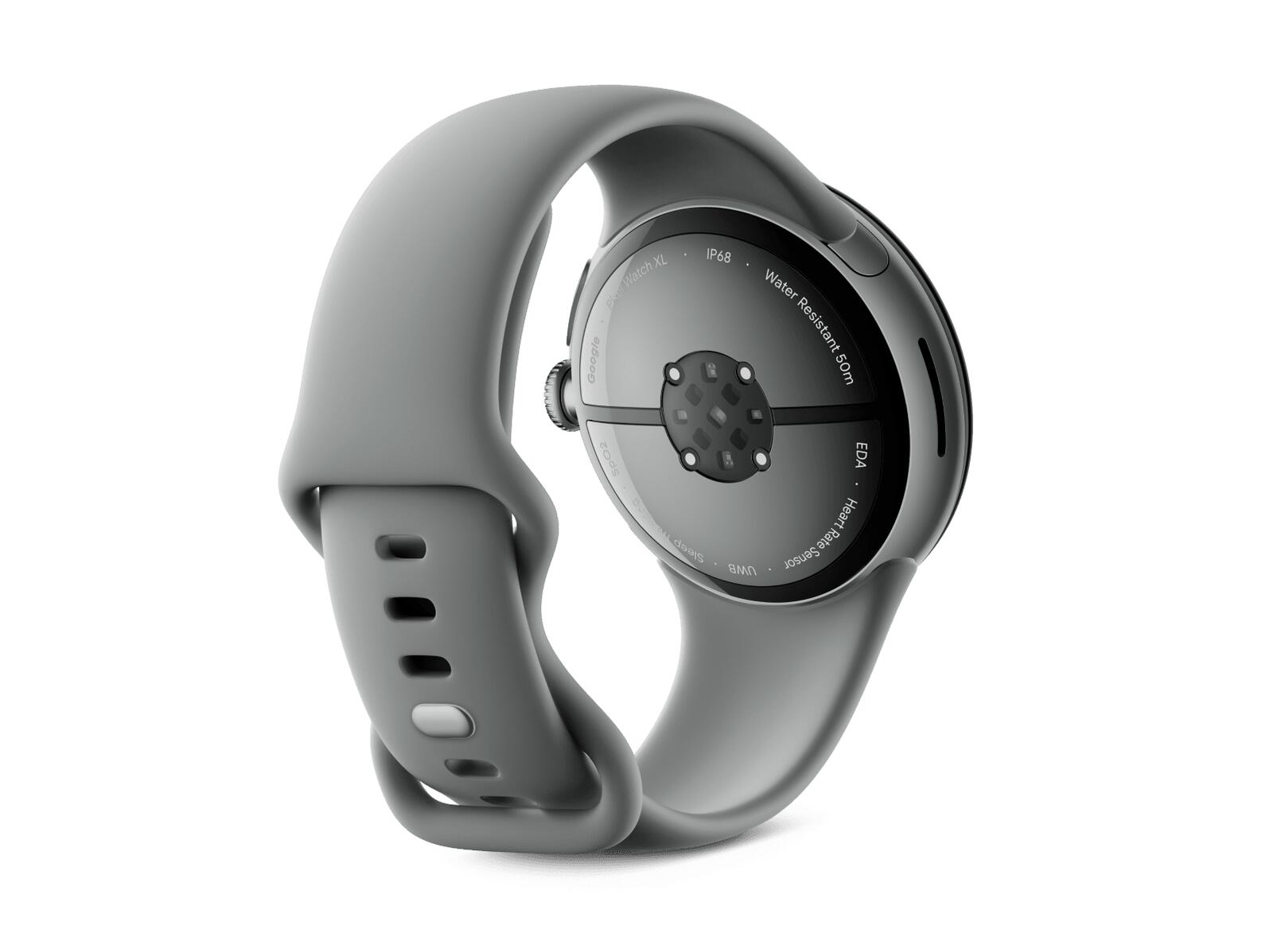 Google Pixel Watch 3 (LTE) Sportarmband 45mm, Grau/Grau
