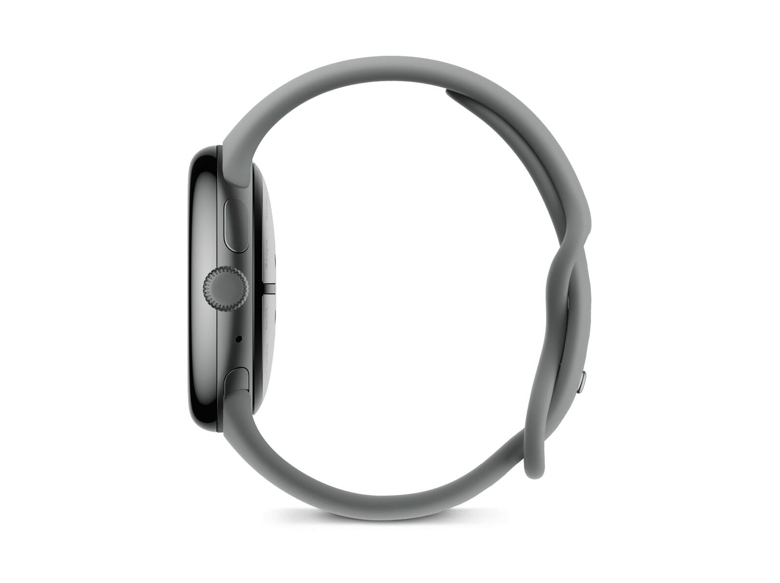 Google Pixel Watch 3 (LTE) Sportarmband 45mm, Grau/Grau