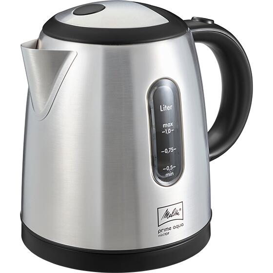 Melitta Prime Aqua mini Top Wasserkocher 1L, silber