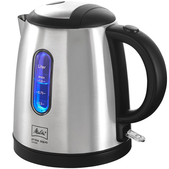 Melitta Prime Aqua mini Top Wasserkocher 1L, silber