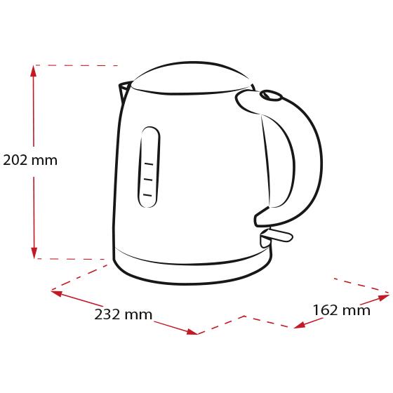 Melitta Prime Aqua mini Top Wasserkocher 1L, silber