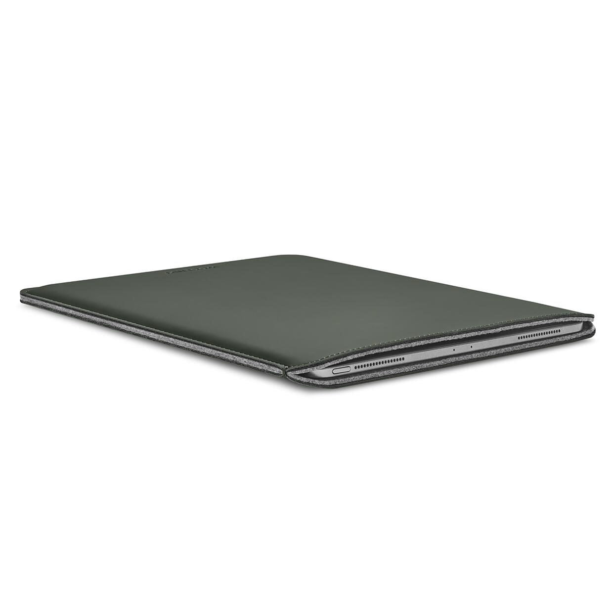 B-WARE Woolnut beschichtete iPad Hülle für iPad Pro 12,9' & iPad Air , grün