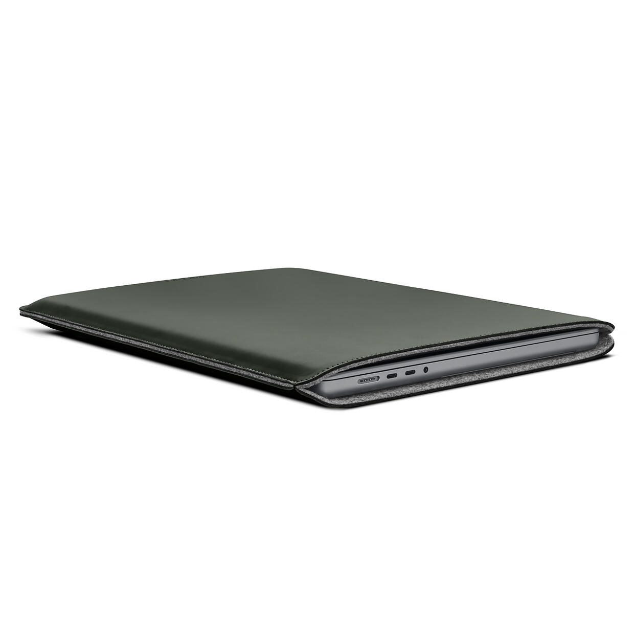 Woolnut beschichtete Hülle für MacBook Pro 16', grün