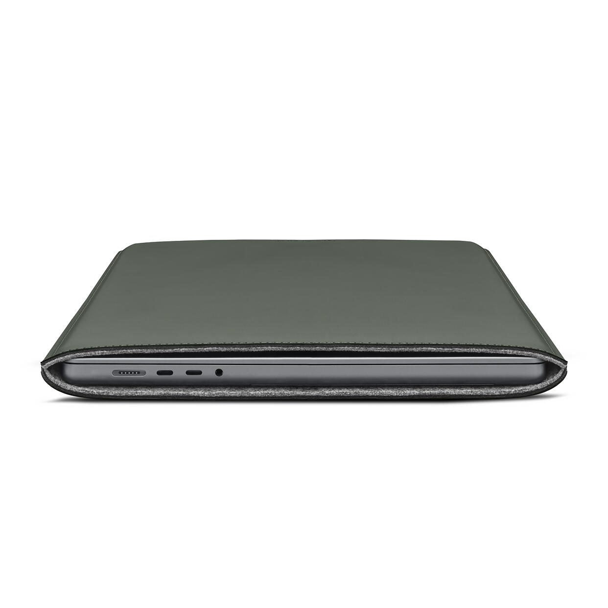 Woolnut beschichtete Hülle für MacBook Pro 16', grün