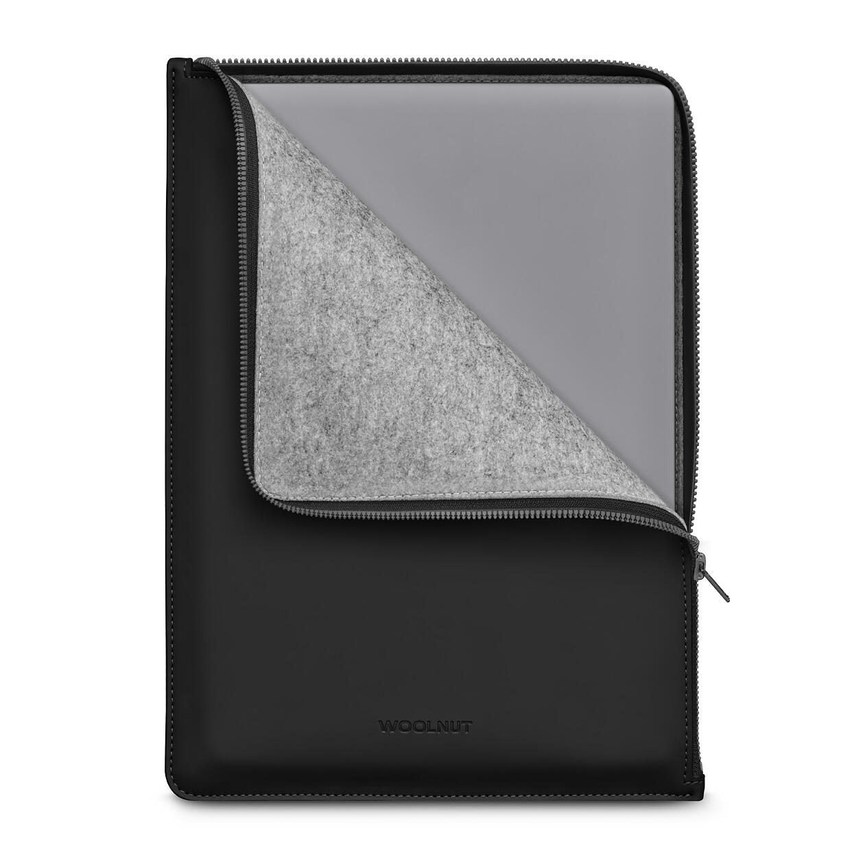 Woolnut beschichtetes Folio für MacBook Pro 14', schwarz