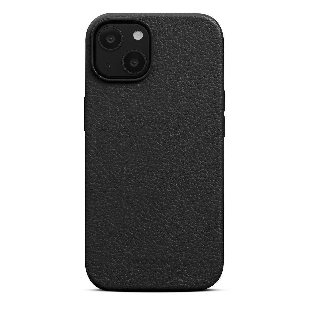 Woolnut Ledercase für iPhone 14, schwarz