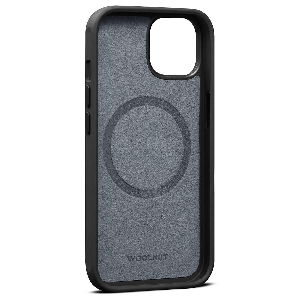 B-WARE Woolnut Ledercase für iPhone 14, schwarz