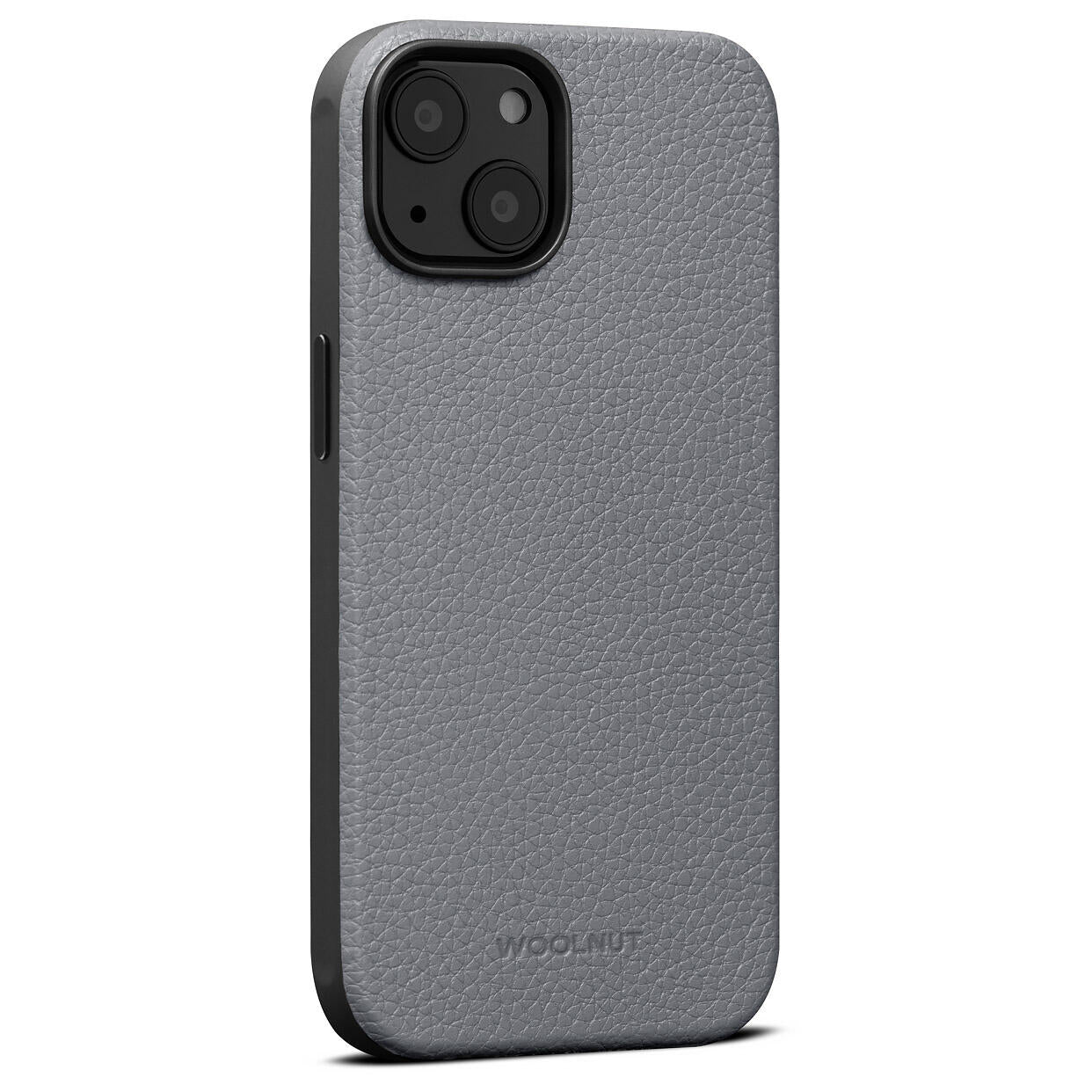 Woolnut Ledercase für iPhone 14, grau