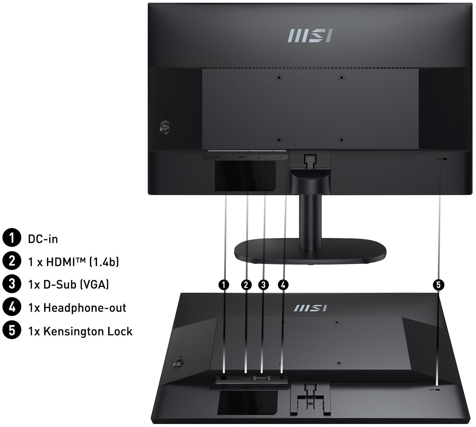 MSI PRO MP245VDE Monitor 60 cm (23,8 Zoll)