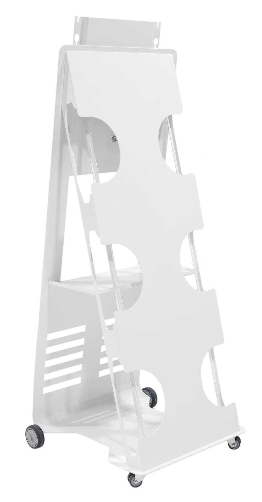 B-WARE PeTa Meetingpoint für Flip Display rotierbarer Rollwagen