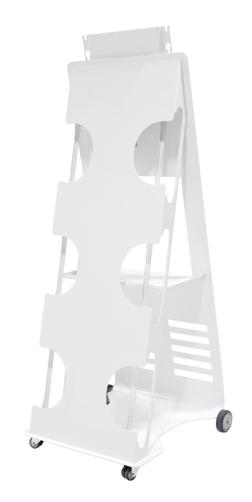 B-WARE PeTa Meetingpoint für Flip Display rotierbarer Rollwagen